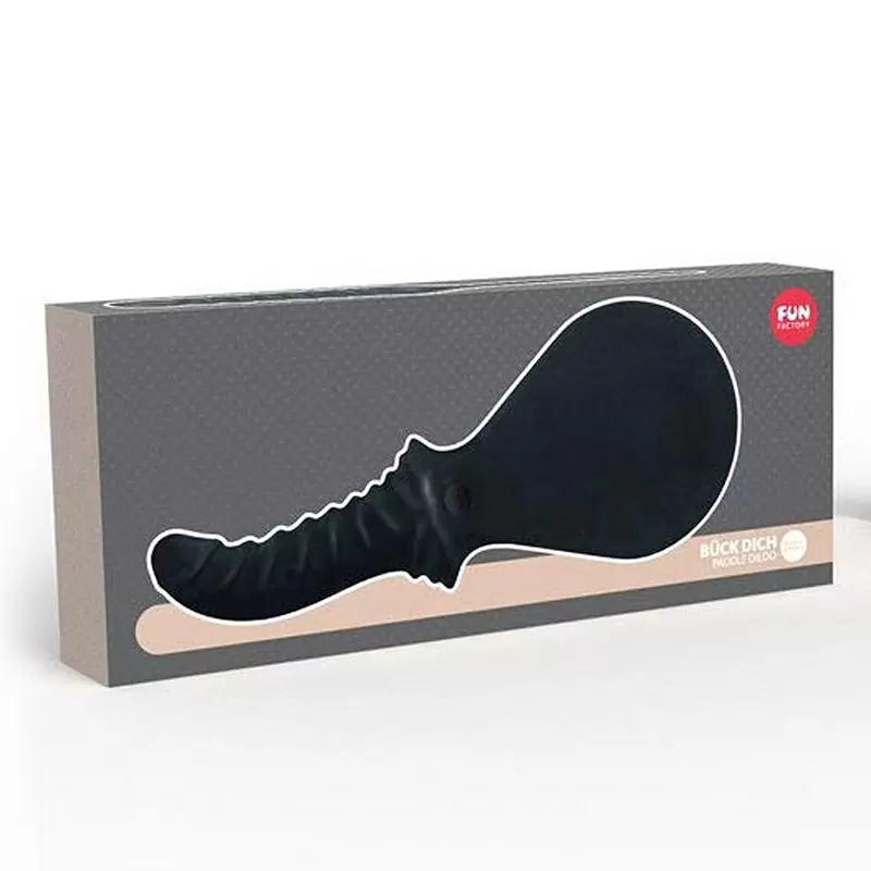 Паддл-шлепалка Fun Factory Buck Dich с рукояткой в виде фаллоимитатора, 31,5 см. черный