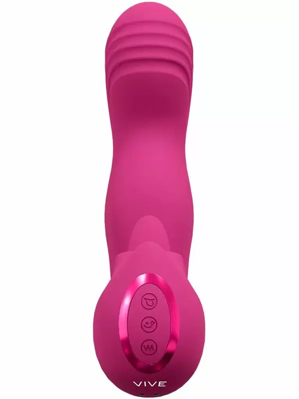 Вибратор Shots Toys Yumi, 10 скоростей, с клиторальным язычком, розовый