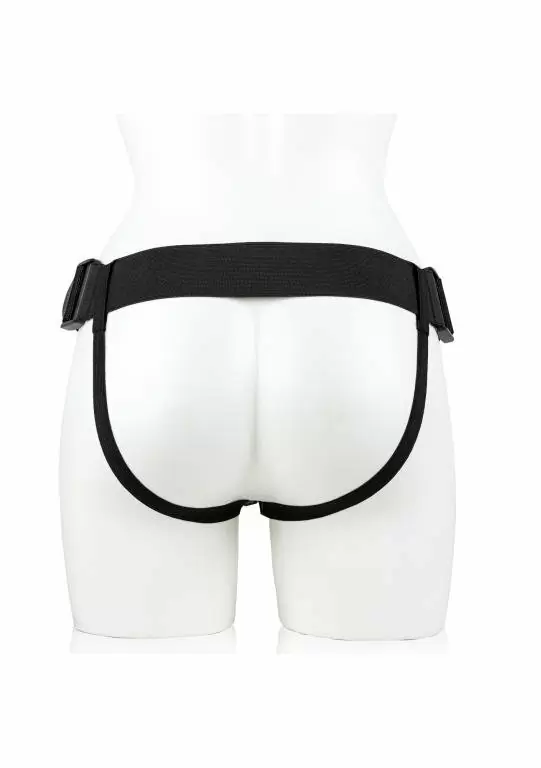 Реалистичный страпон Shots Toys — с вибрацией, 18 см, черный