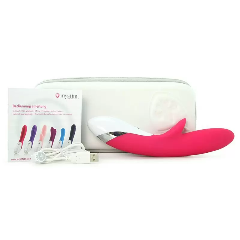 Вибромассажер Danny Divido со стимуляцией клитора – фуксия