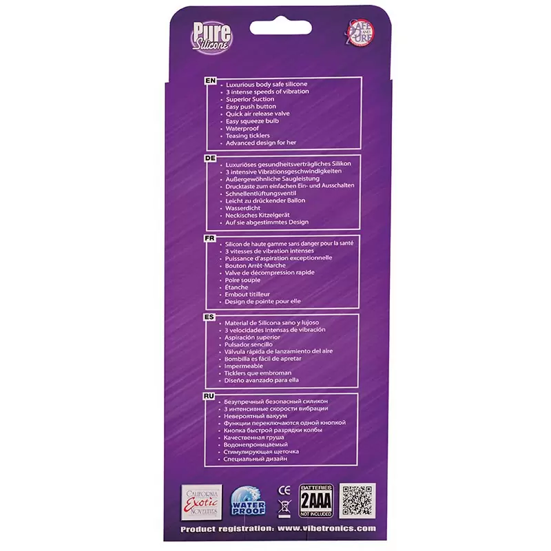 Водонепроницаемая помпа для клитора Dr. Laura Berman Silicone Clitoral Pump