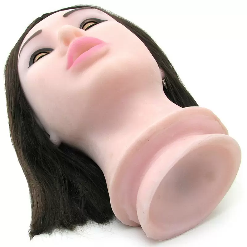 Мастурбатор Fuck My Face на присоске – брюнетка