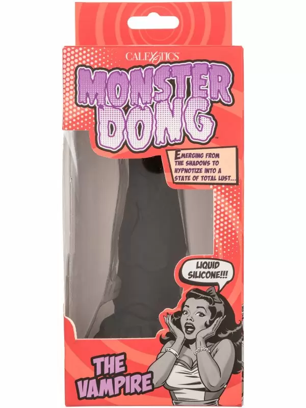 Необычный фаллоимитатор California Exotic Novelties Monster Dong The Vampire, с присоской, 16 см, жидкий силикон