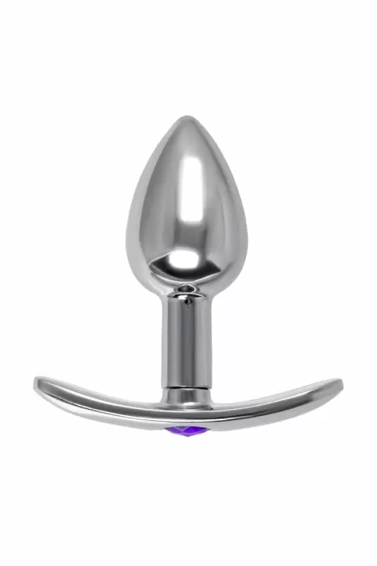 Анальная втулка со светящимся хвостом. 5.5 см, металл