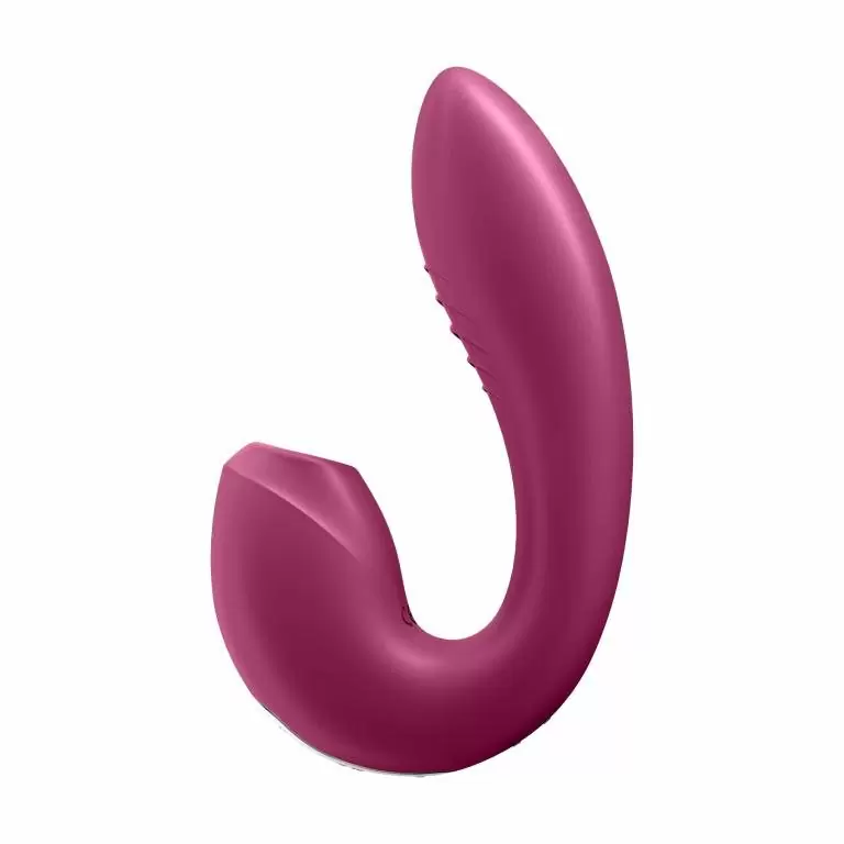 Вибратор Satisfyer Sunray — вакуумный стимулятор, фиксация формы
