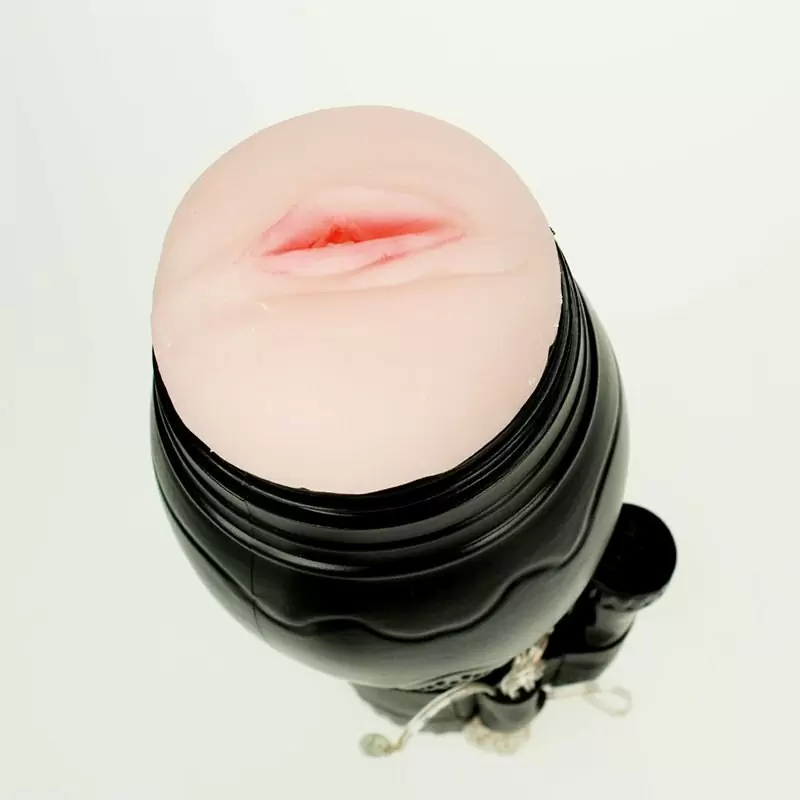 Мастурбатор вагина в колбе Pink Lady с вибрацией – телесный