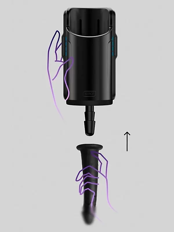 Адаптер под фаллоимитатор Kiiroo Keon, 19,5 см, черный