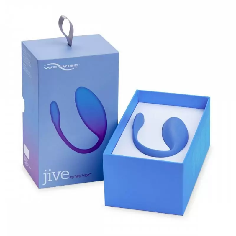 Интерактивное виброяйцо We-Vibe Jive, управление через приложение, 9,3 см, синий