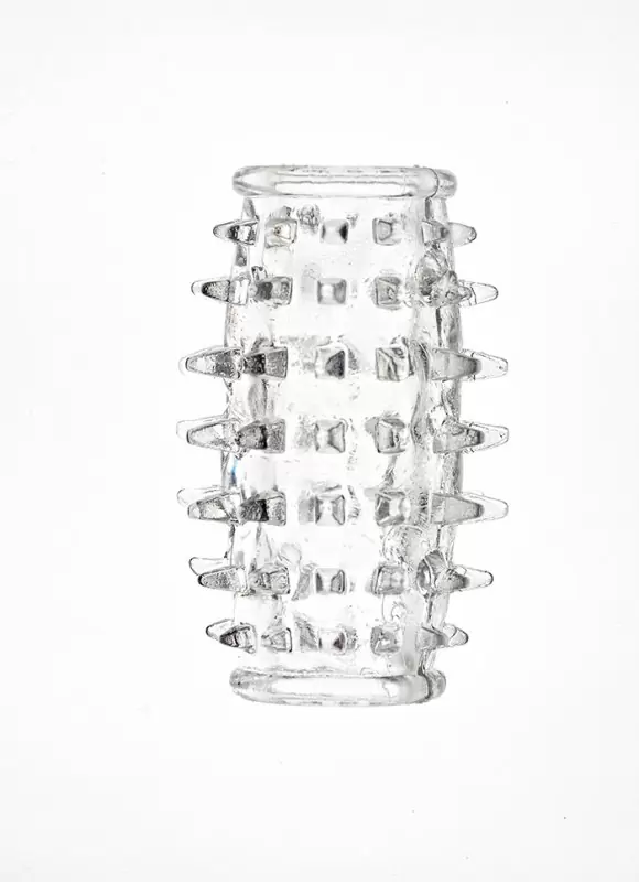 Открытая насадка с шипами Sextoy - прозрачный