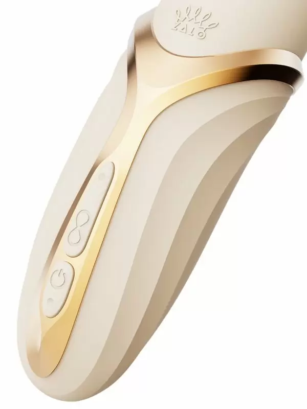 Элегантный вибратор Zalo EVE, 22 см, 6 режимов, с имитацией оральных ласк, функцией нагрева, бежевый