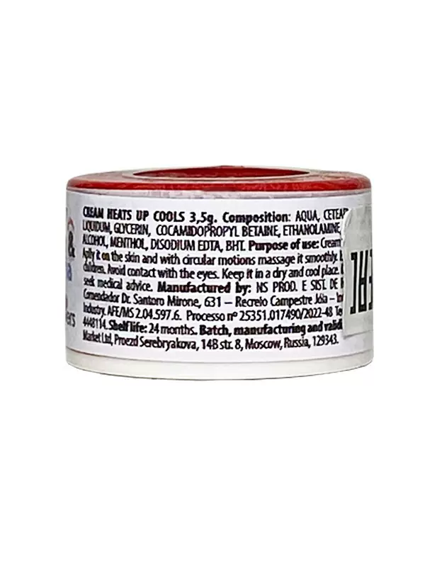 Возбуждающий крем Hot Flowers Esquenta&Esfria с охлаждающе-разогревающим эффектом, масляная основа, наружное применение, 3,5 грамма