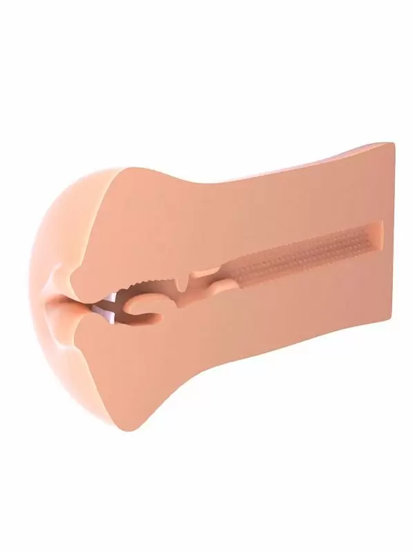 Реалистичный мастурбатор Pipedream Fuck Me Silly To Go, Deep Throat Cocksucker, ротик, 16,3 см, телесный