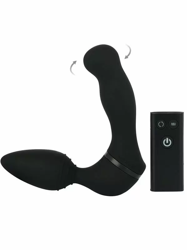 Гибридный стимулятор простаты Nexus Revo Twist, 15 см с пультом Д/У, черный