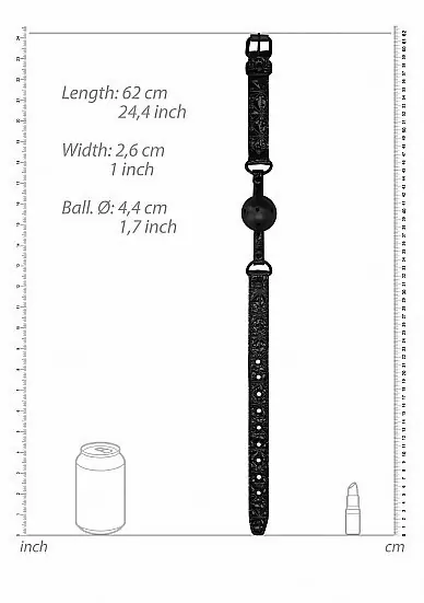 Кляп-шарик Breathable Luxury Ball Gag — дышащий и удобный