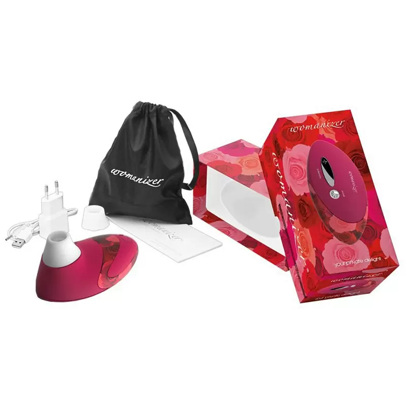 Бесконтактный клиторальный стимулятор Womanizer Pro – красный