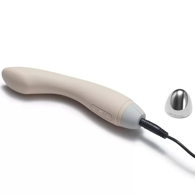 Сенс-вибратор G-точки Lisa включающийся от прикосновений – бежевый