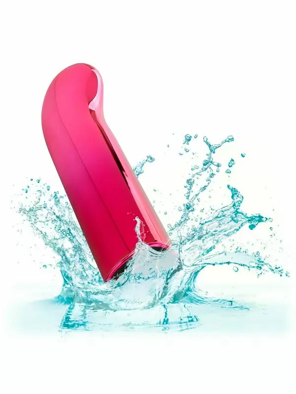 Изогнутая вибропуля Glam, 9 см, 10 режимов, розовый