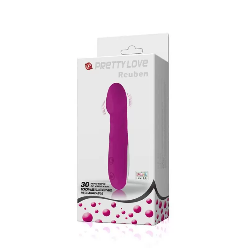 Восхитительный компактный вибратор Reuben с крупной головкой – розовый
