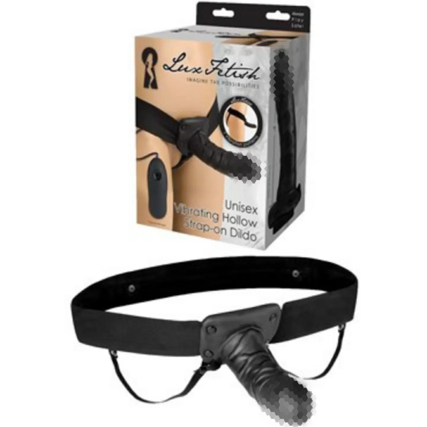 Вибрирующий полый страпон Lux Fetish