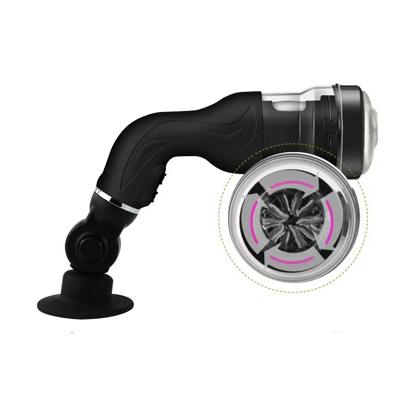 Ротатор для мастурбации Rotation Lover с поворотным креплением – черный