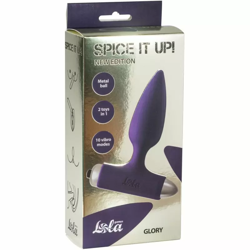 Анальная пробка с вибрацией Spice it up New Edition Glory Ultraviolet 8015-04lola
