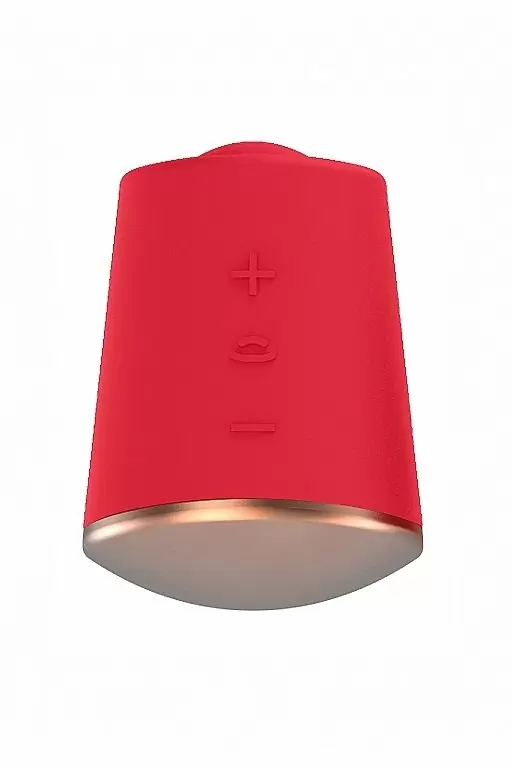 Клиторальный стимулятор с вибрацией и ротацией Dazzling (красный)