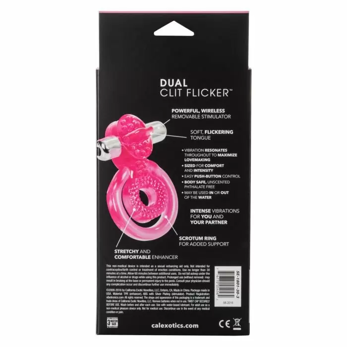 Вибро-кольцо DUAL CLIT FLICKER