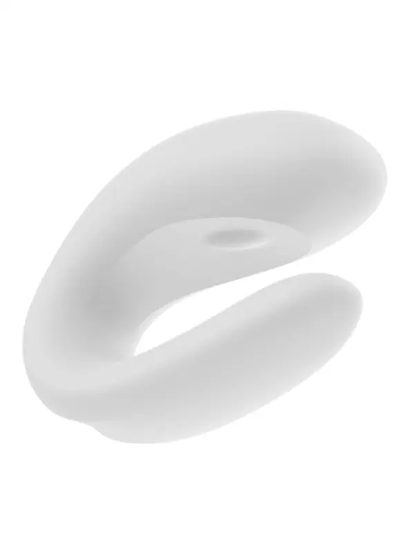 Парный вибратор Satisfyer Double Joy с возможностью управления через приложение (белый)
