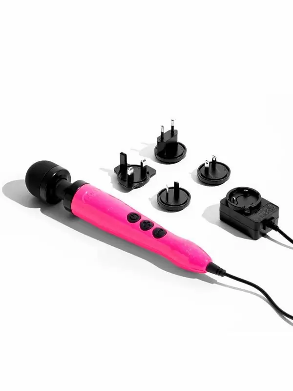 Мощный вибратор Doxy Die Cast 3, 28 см, силикон, розовый