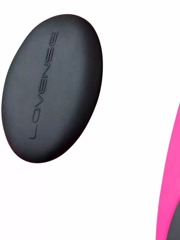 Носимый стимулятор клитора LOVENSE Ferri, управление через приложение, 7,4 см, 10 режимов, силикон, розовый с черным