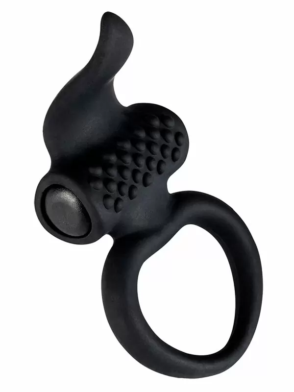 Эрекционное виброкольцо Adrien lastic Lingus, диаметр 2,7 см, силикон, черный