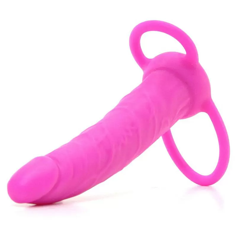 Мужской страпон Dual Penetrator - розовый