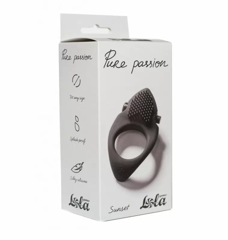 ЭРЕКЦИОННОЕ ВИБРОКОЛЬЦО PURE PASSION SUNSET BLACK