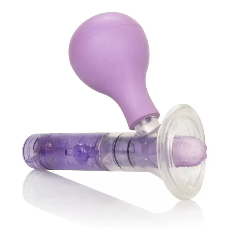 Мини-помпа клиторальная с вибрацией Penetrating Mini Clitoral Pump – фиолетовый