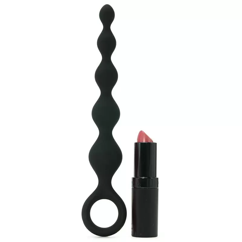 Анальная цепочка Perles D'Lux короткая – черная