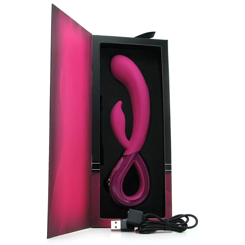 Вибромассажер Leia со стимулятором клитора – розовый