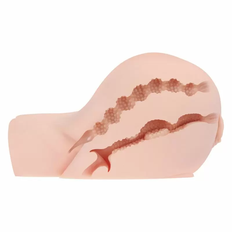 Полуторс с попкой Oknyeo+ вагина и анус с вибрацией, ротацией и голосовой функцией – телесный