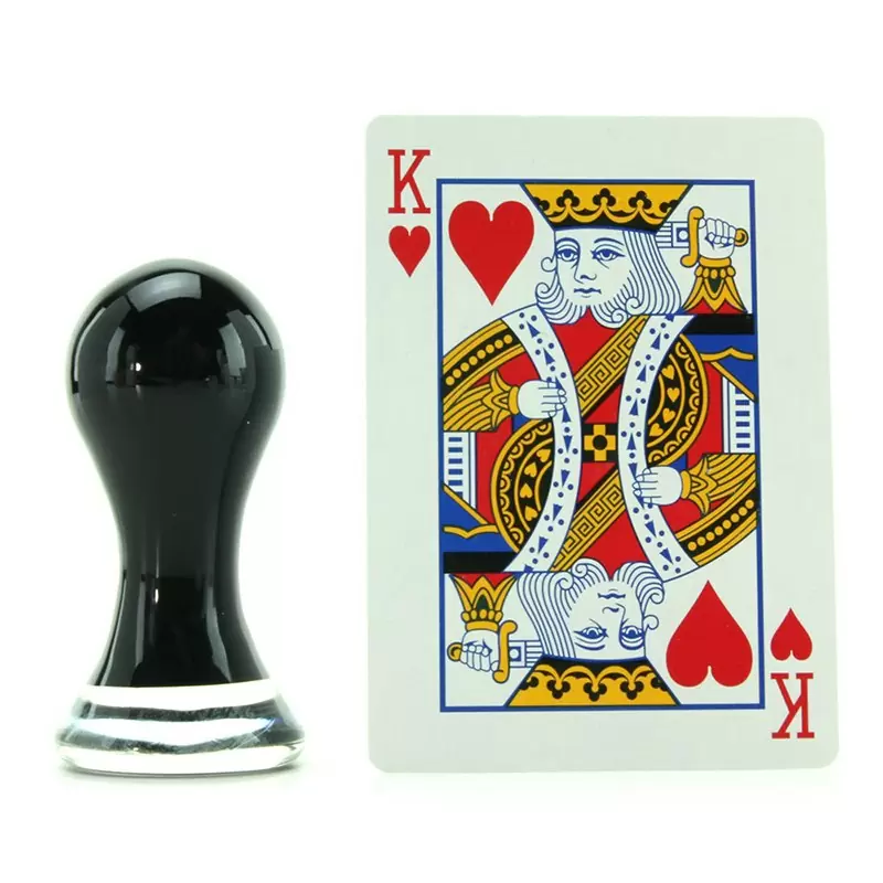 Анальный стимулятор Crystal Pops Small из стекла – черный