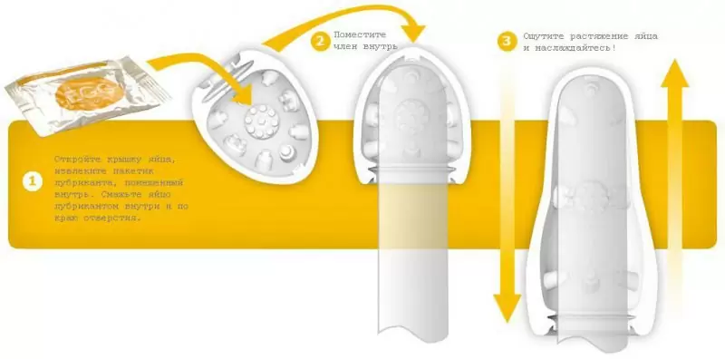 Мастурбатор яйцо Tenga&Keith Haring Egg Dance - прозрачный