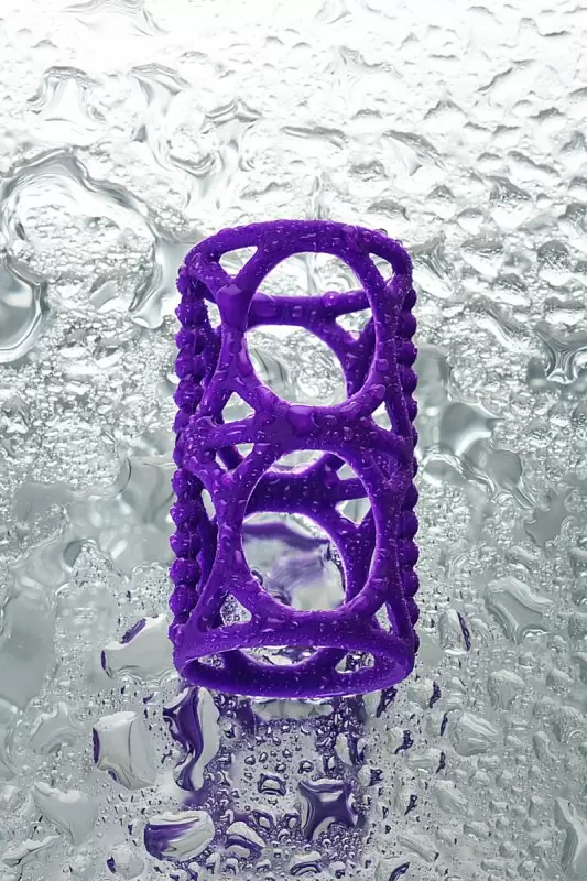 Насадка на пенис TOYFA A-Toys с пупырышками – фиолетовый