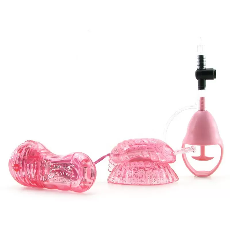 Помпа для клитора с вибрацией Butterfly Clitoral Pump