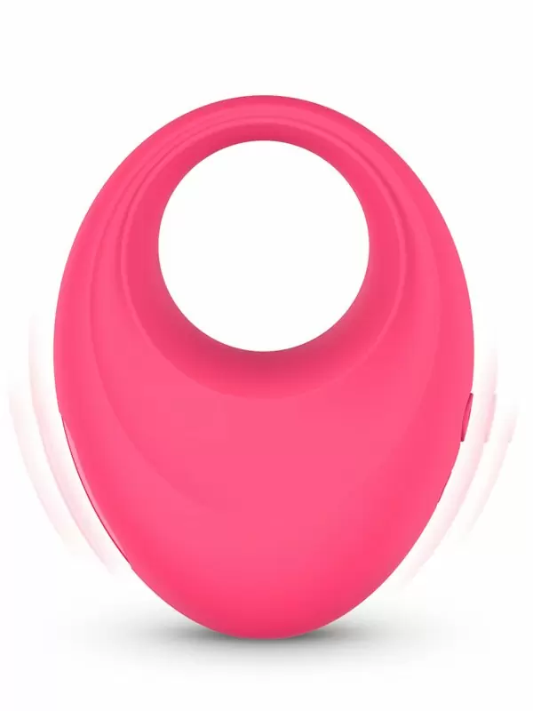 Интерактивное эрекцинное виброкольцо One-DC Leo, 7,5 см, 9 режимов, силикон, розовый