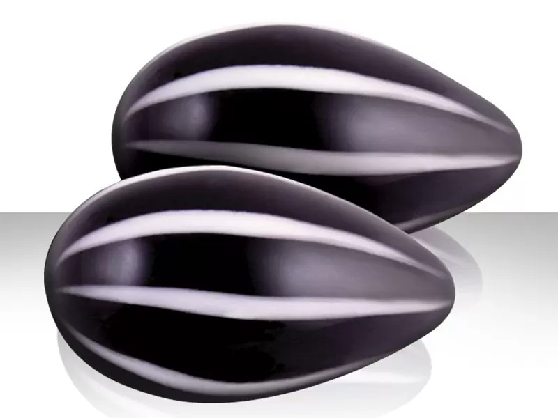 Вагинальные шарики из стекла Crystal Premium Glass - Black