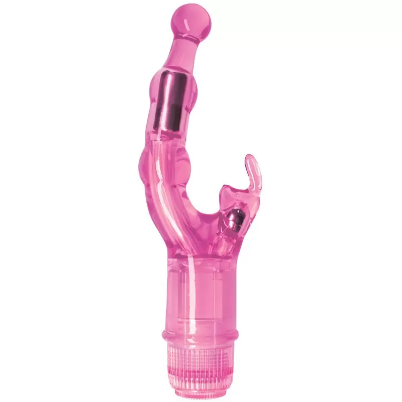 Вибромассажер со стимулятором клитора Jubilee – розовый