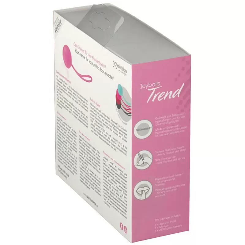 Вагинальный шарик Joyballs Trend со смещенным центром тяжести – светло-розовый
