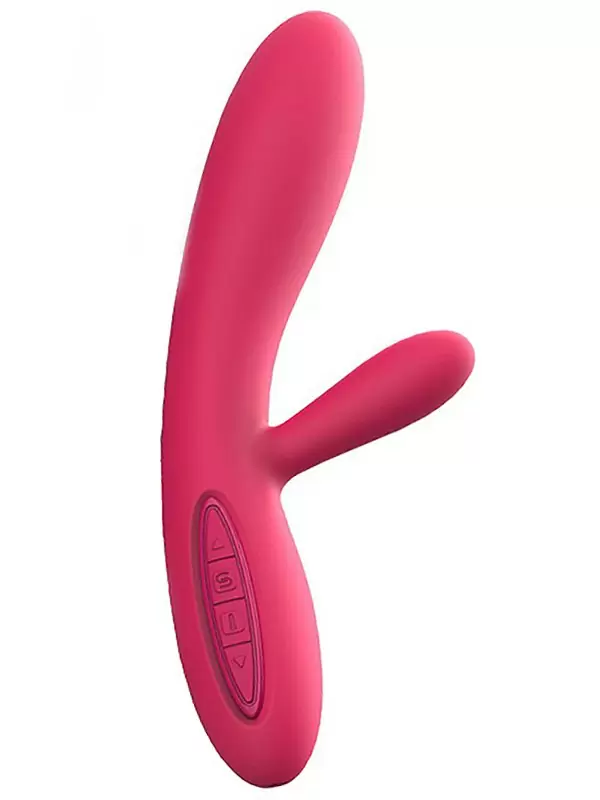 Вибромассажер Lester с функцией подогрева, интеллектуальный режим – винно красный