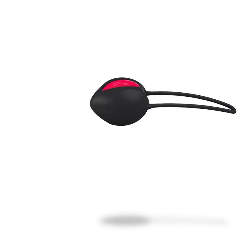 Вагинальный шарик со смещенным центром тяжести Fun Factory Smartball Uno, диаметр 3,6 см, черный