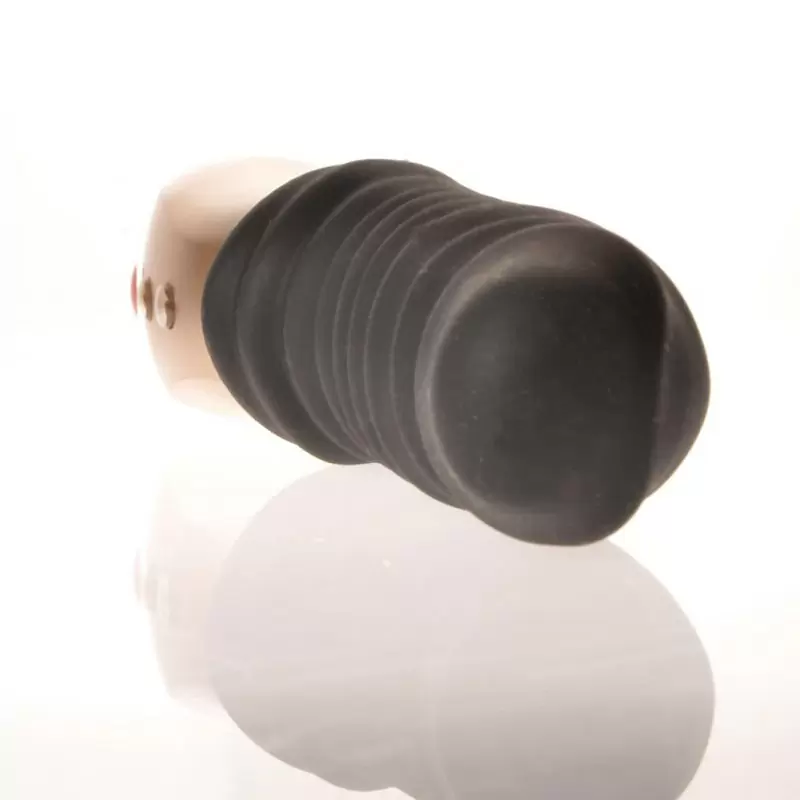 Фактурный вибратор Fun Factory Semilino, 17,5 см, силикон, черный