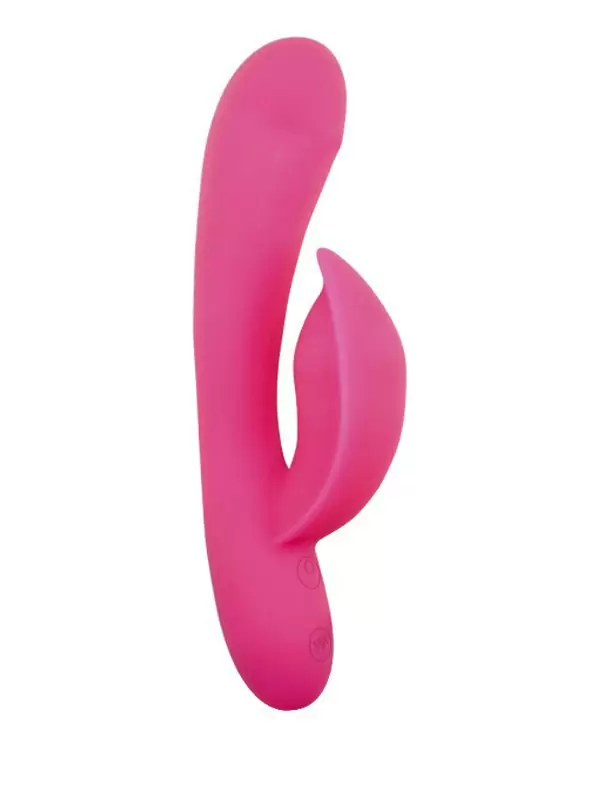 Перезаряжаемый вибратор Sidney с клиторальной и G-spot волновой стимуляцией – розовый