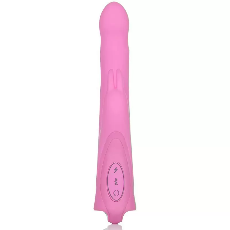 Вибромассажер Rechargeable Rotating Jack Rabbit со стимуляцией клитора – розовый